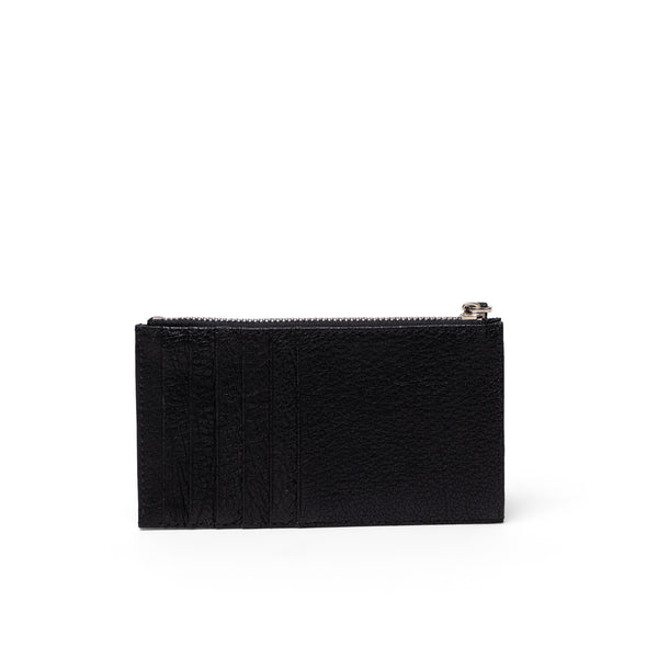 The Gem Card Wallet Black Buffalo Leather