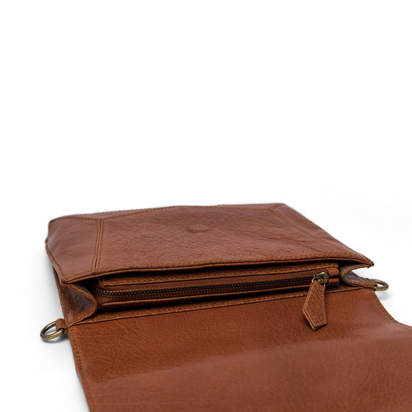 Orbit Cross Body Tan Leather