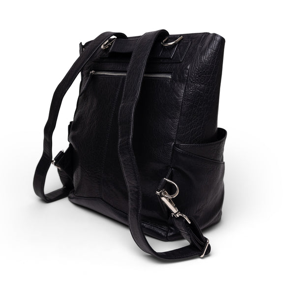 Everything Backpack Black Leather