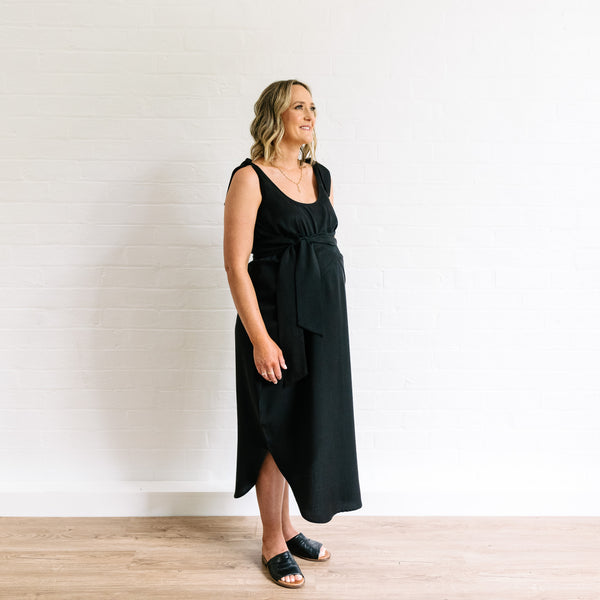 The Icon Maternity Dress - Black