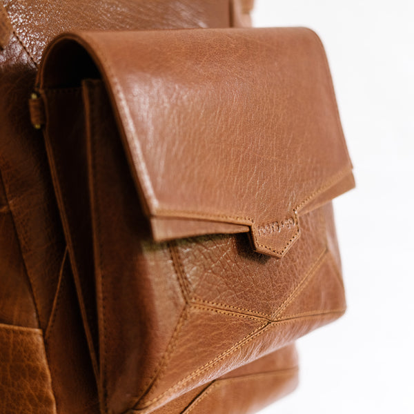 Everything Backpack Tan Leather