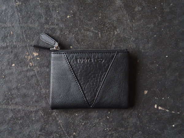 Sublime Double Zip Fold Wallet - Matt Leather