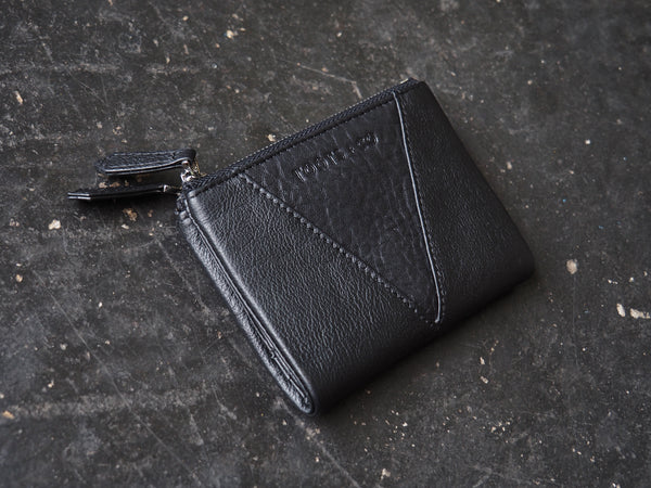 Sublime Double Zip Fold Wallet - Matt Leather