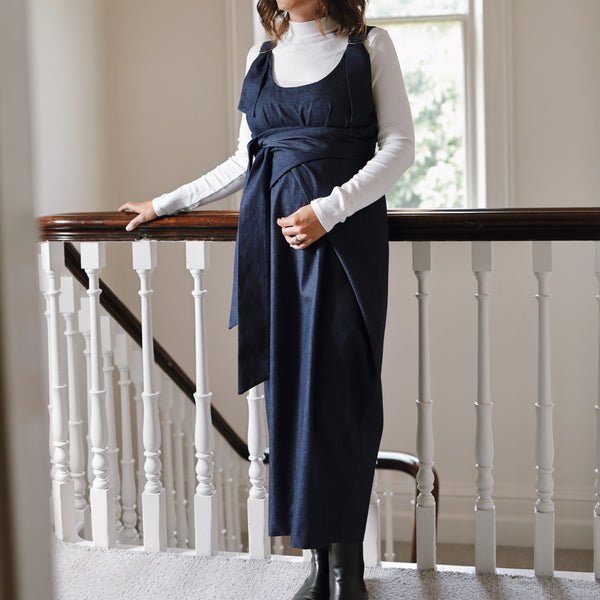 Dungaree Wrap Dress