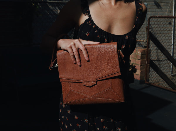 Orbit Cross Body Tan Leather