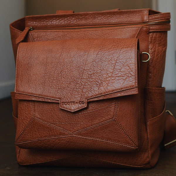 Everything Backpack Tan Leather