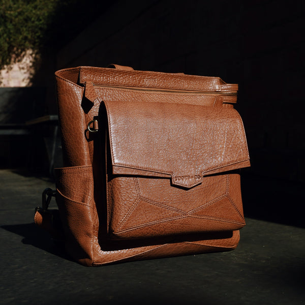 Everything Backpack Tan Leather