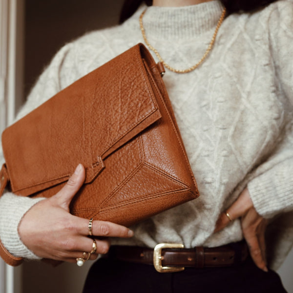 Everything Backpack Tan Leather