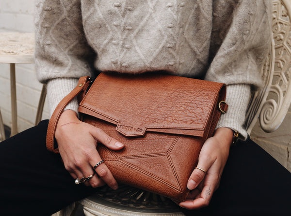 Orbit Cross Body Tan Leather