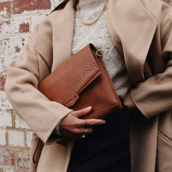 Everything Backpack Tan Leather