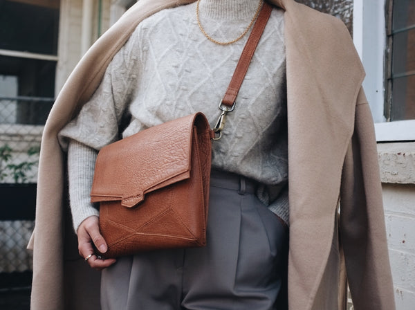 Orbit Cross Body Tan Leather