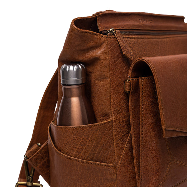 Everything Backpack Tan Leather