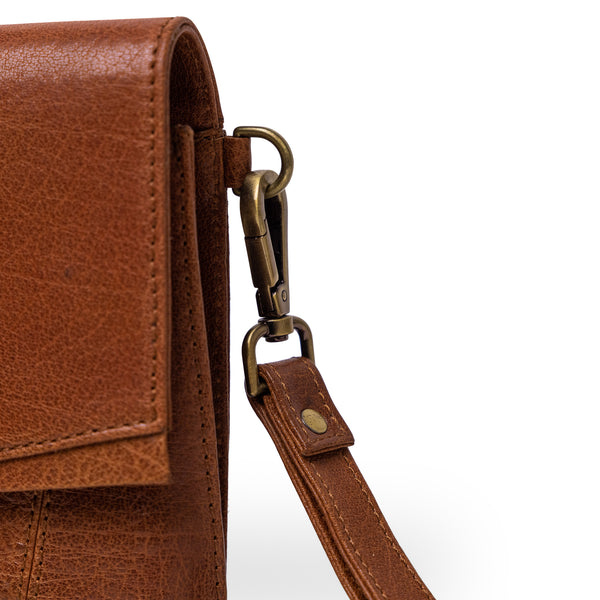 Orbit Cross Body Tan Leather