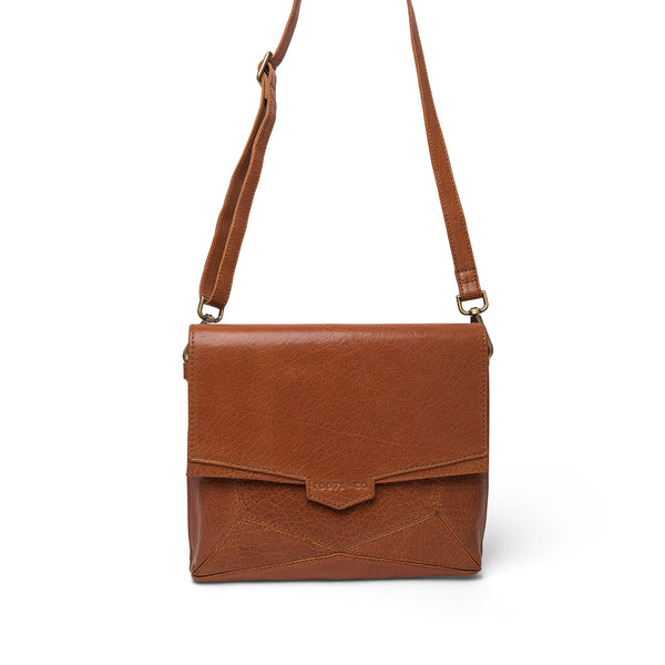 Orbit Cross Body Tan Leather