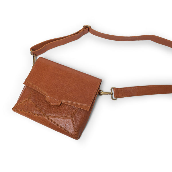 Orbit Cross Body Tan Leather