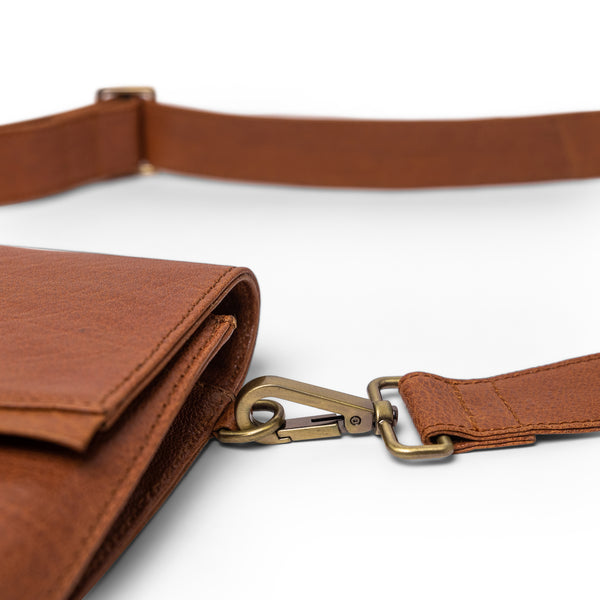 Orbit Cross Body Tan Leather