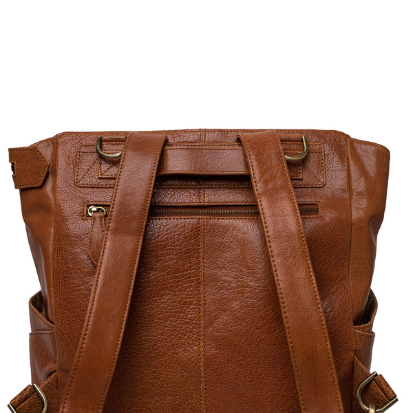 Everything Backpack Tan Leather