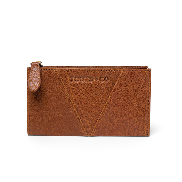 The Gem Card Wallet Tan Leather