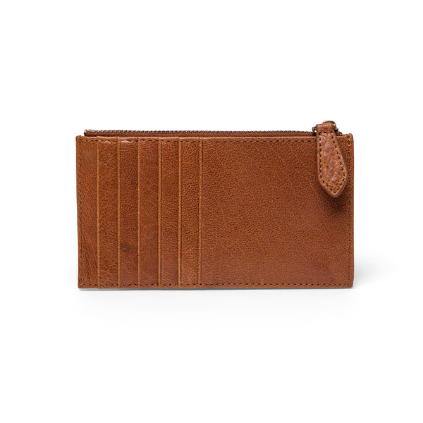 The Gem Card Wallet Tan Leather