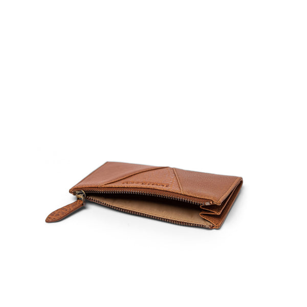 The Gem Card Wallet Tan Leather