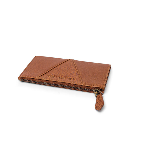 The Gem Card Wallet Tan Leather