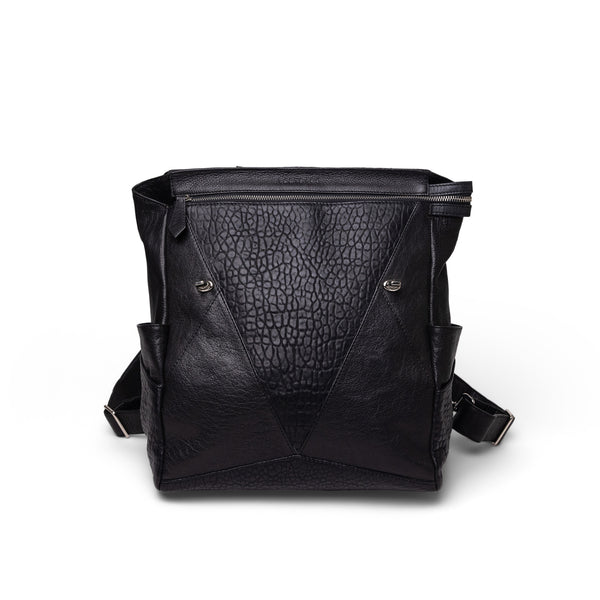 Everything Backpack Black Leather