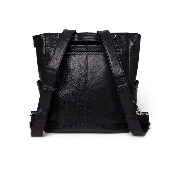 Everything Backpack Black Leather