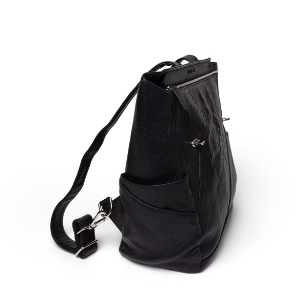 Everything Backpack Black Leather