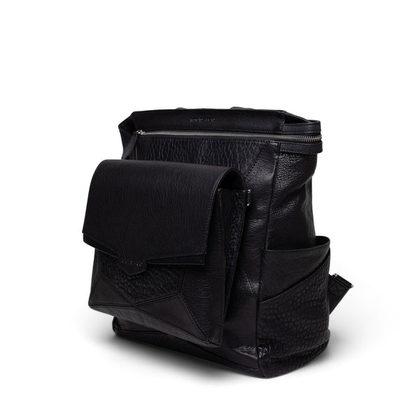 Everything Backpack Black Leather