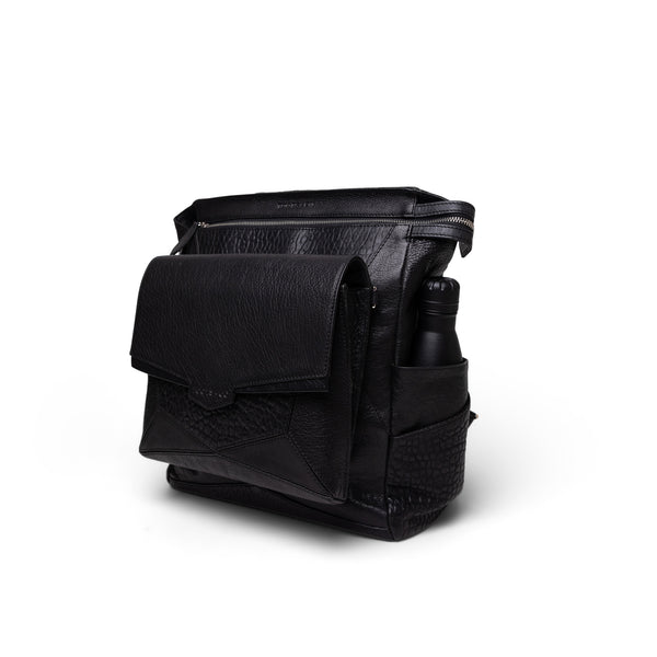 Everything Backpack Black Leather