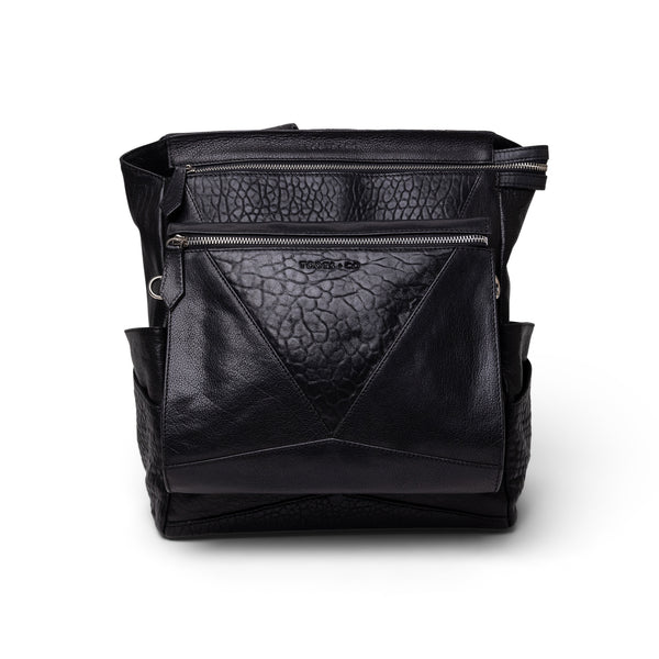 Everything Backpack Black Leather