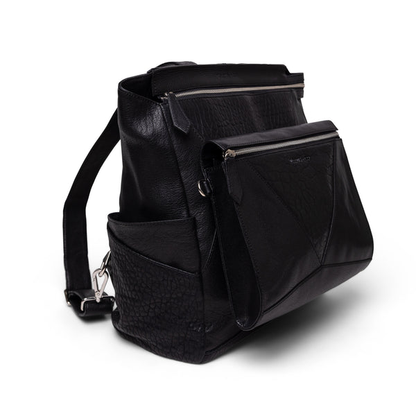 Everything Backpack Black Leather