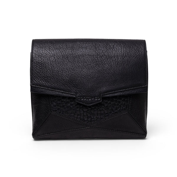 Orbit Cross Body Black Leather