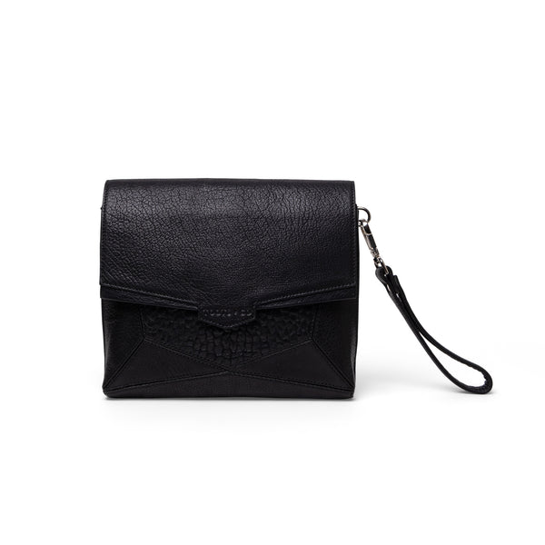 Orbit Cross Body Black Leather