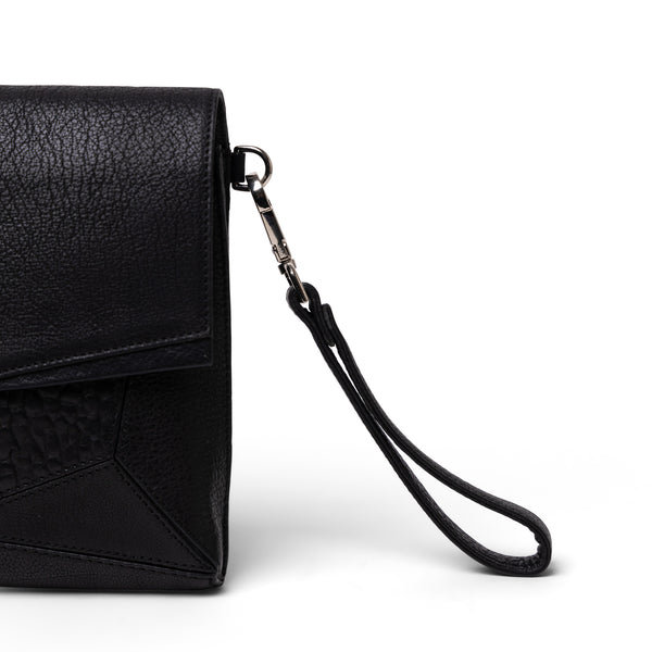 Orbit Cross Body Black Leather