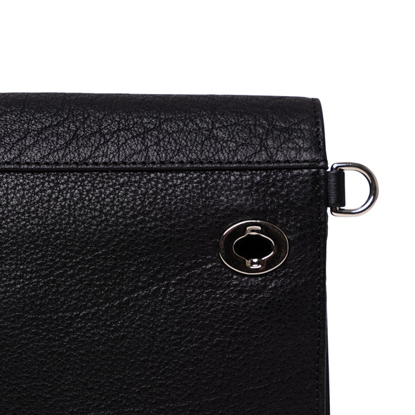 Orbit Cross Body Black Leather