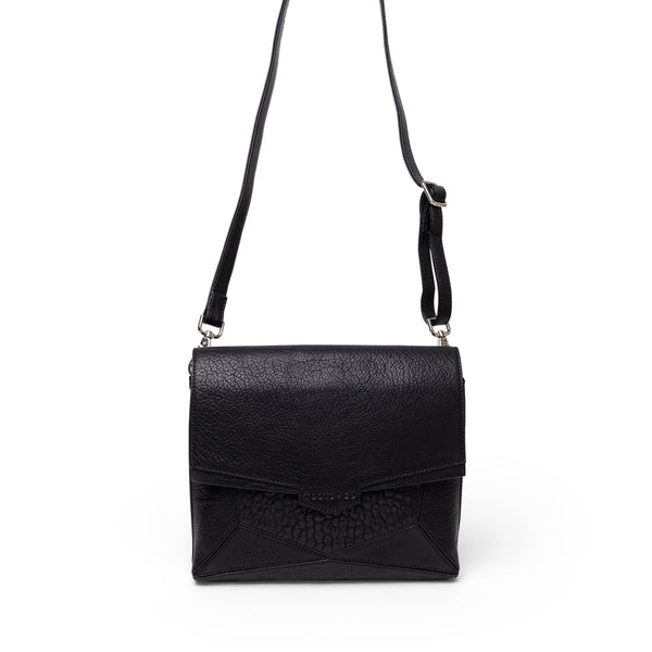 Orbit Cross Body Black Leather