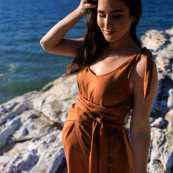 The Icon Maternity Dress - Rust