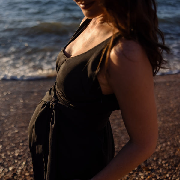 The Icon Maternity Dress - Black