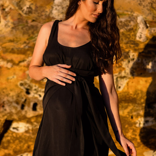 The Icon Maternity Dress - Black