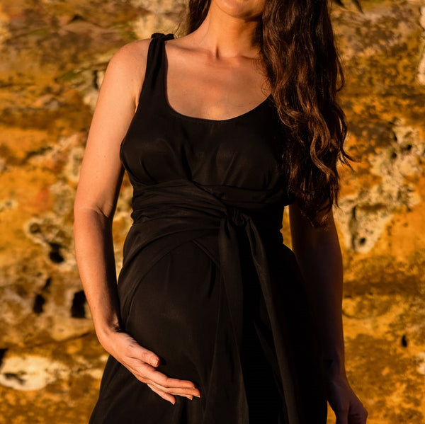 The Icon Maternity Dress - Black