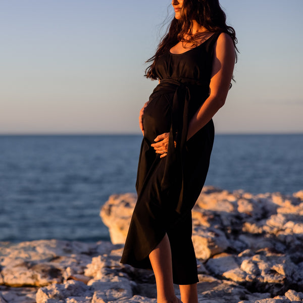 The Icon Maternity Dress - Black