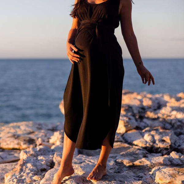 The Icon Maternity Dress - Black