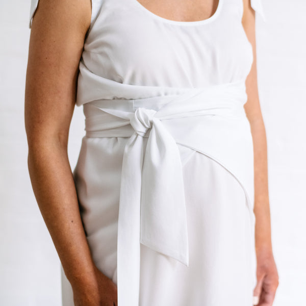 The Icon Maternity Dress - White