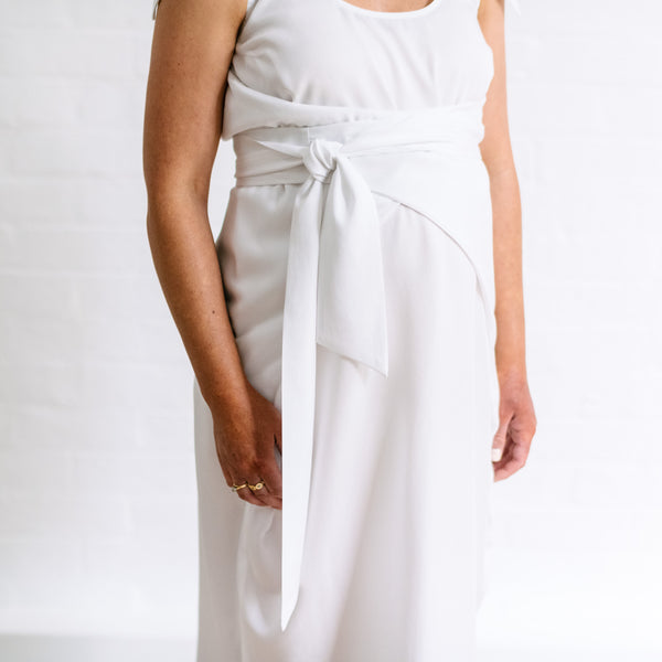 The Icon Maternity Dress - White