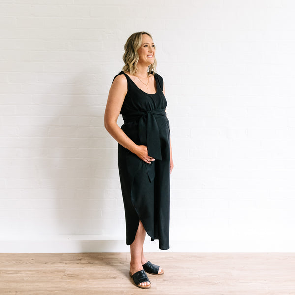 The Icon Maternity Dress - Black