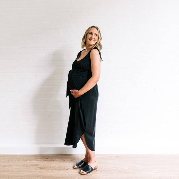 The Icon Maternity Dress - Black