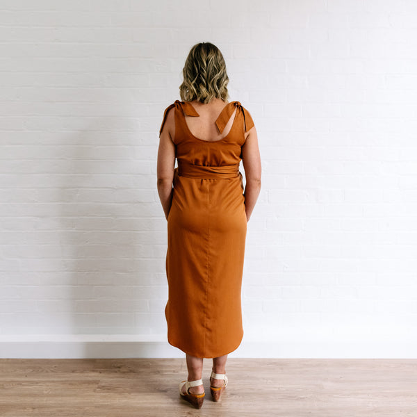 The Icon Maternity Dress - Rust