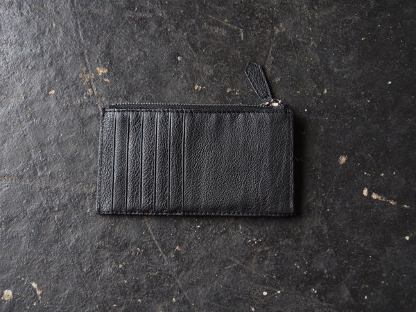 The Gem Cardwallet - Matt Black Leather