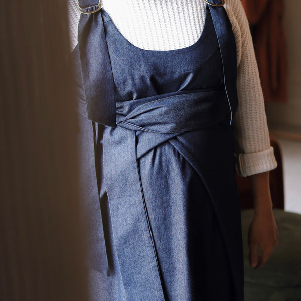 Dungaree Wrap Dress